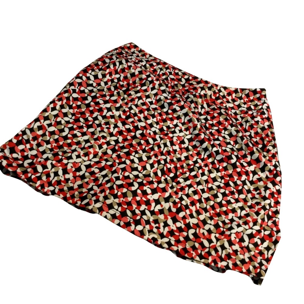 Tail White Label Golf Skort Red Black‎ Geometric Petal Print Size 12 Activewear